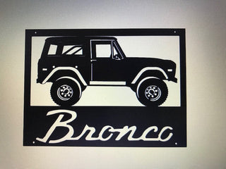 Metal Ford Bronco Sign, Metal Wall Art, Metal House Sign Laser Cut Metal Signs Custom Gift Ideas