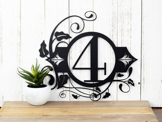 Custom Outdoor House Number Metal Sign 1 Digit, Black, Address Plaque, Metal Sign, Custom Sign, Personalized, Laser Cut Metal Signs Custom Gift Ideas