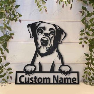 Labrador Retriever Personalized Metal Wall Decor, Cut Metal Sign, Metal Wall Art, Metal House Sign Laser Cut Metal Signs Custom Gift Ideas