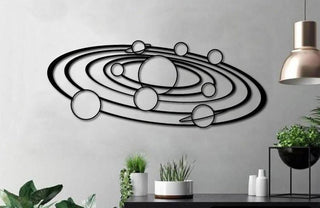 Solar System Galaxy Astronomy Decor Wall Art Cut Metal Sign Laser Cut Metal Signs Custom Gift Ideas