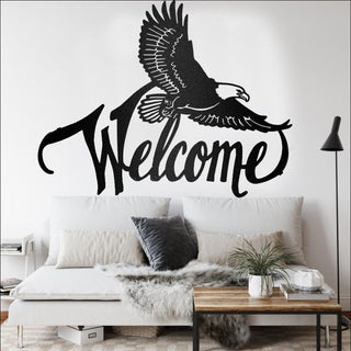 Eagle Welcome To Independence Day Decor Wall Art Cut Metal Sign Laser Cut Metal Signs Custom Gift Ideas