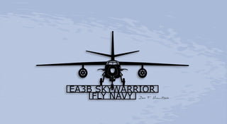 Ea3b Skywarrior Fly Navy Metal Sign, Cut Metal Sign Wall Decor Laser Cut Metal Signs Custom Gift Ideas