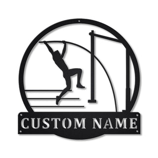 Personalized Pole Vault Sport Monogram Metal Sign Art, Custom Pole Vault Sport Metal Sign, Hobbie Gifts, Sport Gift, Birthday Gift Laser Cut Metal Signs Custom Gift Ideas