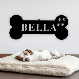 Custom Dog Name Sign, Personalized Dog Bone, Custom Dog Bones, Custom Metal Dog Bones, Personalized Metal Dog Bones, Dog House Signs Laser Cut Metal Signs Custom Gift Ideas