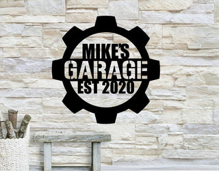 Personalized Garage Sign, Garage Metal Art, Garage Home Decor, Garage Sign Home Decor, Metal Wall Art, Laser Cut Metal Signs Custom Gift Ideas