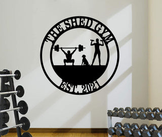 Gym Sign, Personalized Home Gym Sign, Custom Metal Gym Sign, Home Gym Sign, Cross Fit Sign, Gym Metal Sign, Metal Wall Art, Metal Sign Laser Cut Metal Signs Custom Gift Ideas