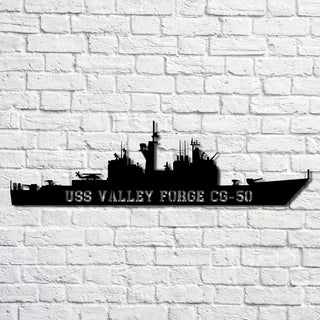 Uss Valley Forge Cg50 Navy Ship Metal Art, Custom Us Navy Ship Cut Metal Sign, Gift For Navy Veteran, Navy Ships Silhouette Metal Art, Navy Home Decor Laser Cut Metal Signs Custom Gift Ideas