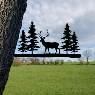 Deer, Whitetailed Deer Metal Tree Stake, Forrest Metal Sign Laser Cut Metal Signs Custom Gift Ideas