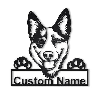 Personalized Australian Cattle Dog Metal Sign Art, Custom Australian Cattle Dog Metal Sign, Dog Gift, Birthday Gift, Animal Funny Gift Laser Cut Metal Signs Custom Gift Ideas