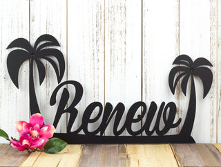 Palm Tree Custom Name Sign, Tropical Decor, Palm Tree Wall Art, Metal Sign, Name Sign, Metal Wall Art, Outdoor Sign Laser Cut Metal Signs Custom Gift Ideas