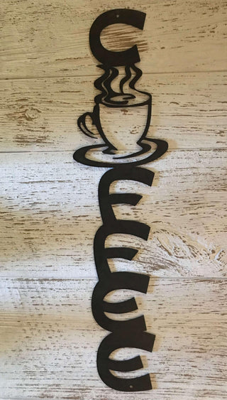 Metal Coffee Decor, Rustic Coffee Wall Art, Coffee Sign, Metal Wall Art, Metal House Sign Laser Cut Metal Signs Custom Gift Ideas