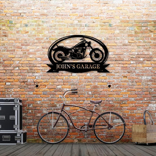 Personalized Motorcycle Metal Wall, Garage Decor, Gift For Father, Custom Text, Biker Gift, Moto Metal Sign, Motorcycle Garage Hanger Laser Cut Metal Signs Custom Gift Ideas