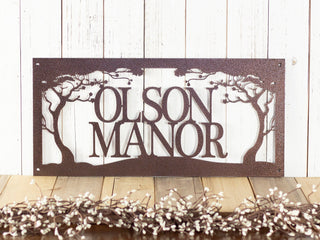 Laser Cut Name Sign Custom Family Name Sign Custom Metal Wall Art Cottage Sign Lake House Decor Outdoor House Sign Laser Cut Metal Signs Custom Gift Ideas