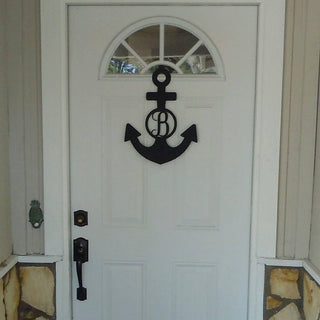 Anchor, Custom Metal Monogram Anchor, Anchor Door Hanger, Personalized Anchor, Anchor Laser Cut Metal Signs Custom Gift Ideas