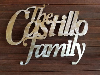 Family Last Name Sign, Established, Wedding Gift, Wedding Gift, Wedding Welcome Sign, Personalized Wedding Sign, Family Sign, Metal Wall Art Laser Cut Metal Signs Custom Gift Ideas