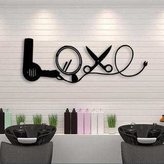 Hair Salon Personalized Metal Wall Art Cut Metal Sign, Barber shop Cut Metal Sign, Hair Salon Metal wall Art Various Sizes Laser Cut Metal Signs Custom Gift Ideas