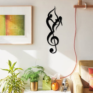 Treble Clef Art Music Wall Art Decor Cut Metal Sign Laser Cut Metal Signs Custom Gift Ideas