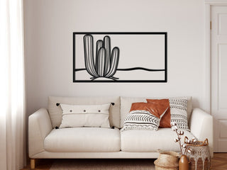 Cactus Plant Decor Wall Art Cut Metal Sign Laser Cut Metal Signs Custom Gift Ideas