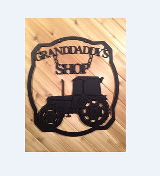 Custom Metal Tractor Sign Gift For Grandpa Personalized Farm Sign Laser Cut Metal Signs Custom Gift Ideas