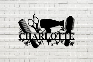 Custom Hair Stylist Gift Personalized Metal Sign