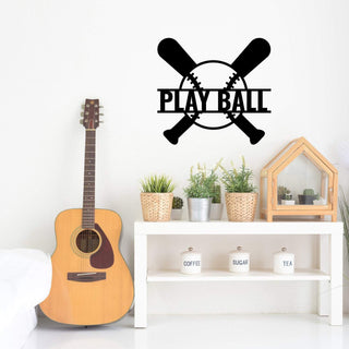 Play Ball Wall Art Decor Cut Metal Sign Laser Cut Metal Signs Custom Gift Ideas