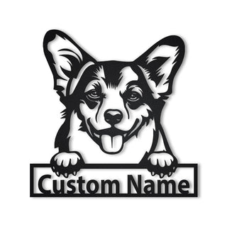 Personalized Welsh Corgi Dog Metal Sign Art, Custom Welsh Corgi Dog Metal Sign, Welsh Corgi Dog Gifts For Men, Dog Gift, Laser Cut Metal Signs Custom Gift Ideas