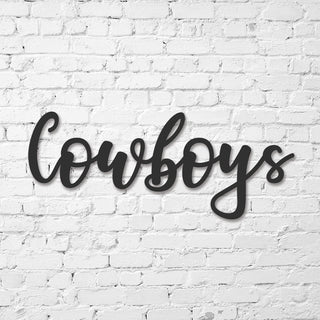 Cowboys Sign, Public Restroom Sign, Custom Metal Word Sign, Business Restroom Sign, Bathroom Gender Sign, Country Decor Laser Cut Metal Signs Custom Gift Ideas