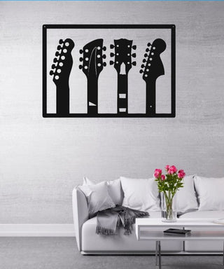 Guitar, Classic Guitar, Guitar Panel Metal Sign, Metal Wall Art, Home Decor Gift For Dad, Metal Laser Cut Metal Signs Custom Gift Ideas