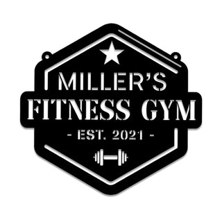 Personalized Weights Fitness Center Metal Gym Sign, Custom Cross Fit Club, Home Wall Decor, Metal Laser Cut Metal Signs Custom Gift Ideas