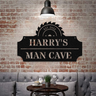 Customized Man Cave Metal Art, Mechanic, Garage Steel Plaque Laser Cut Metal Signs Custom Gift Ideas