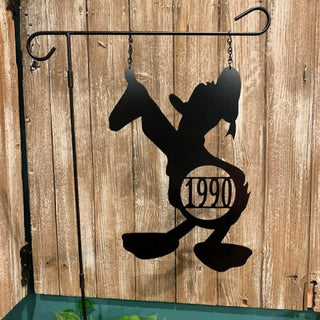 Monogram Dnald Duckinspired Yard, Metal Garden Sign, Personalized Sign For Landscaping, Great Birthday, Housewarming Gift Idea Laser Cut Metal Signs Custom Gift Ideas