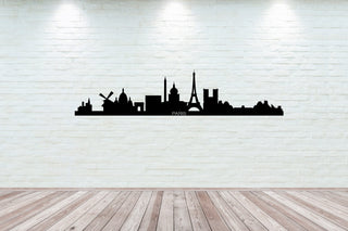 Paris City Silhouette Metal Wall Art, Housewarming Gift, Metal Art, Metal Wall Decor, Large Metal Wall Art, Metal Skyline, Silhouette, Metal Laser Cut Metal Signs Custom Gift Ideas