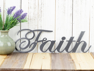 Faith Metal Wall Art, Metal Sign, Faith Sign, Spiritual, Religious, Inspirational, Metal Wall Decor, Wall Hanging, Metal Art Laser Cut Metal Signs Custom Gift Ideas