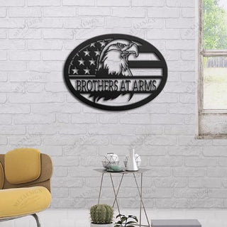 American Flag With Eagle Personalized Metal Wall Art, Cut Metal Sign, Metal Wall Art, Metal House Sign Laser Cut Metal Signs Custom Gift Ideas