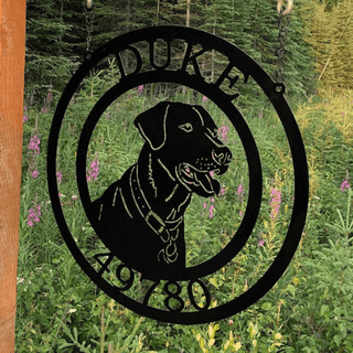 Labrador Retriever Dog Metal Sign, Cut Metal Sign, Metal Wall Art, Metal House Sign Laser Cut Metal Signs Custom Gift Ideas