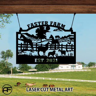 Faster farm Farm is paradise Personalized Cut Metal Sign Laser Cut Metal Signs Custom Gift Ideas