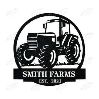 Farm Tractor Monogram, Cut Metal Sign, Metal Wall Art, Metal House Sign Laser Cut Metal Signs Custom Gift Ideas