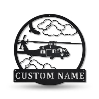 Personalized Helicopter Machine Monogram Metal Sign Art , Custom Helicopter Metal Sign, Helicopter Lover Sign Decoration For Living Room Laser Cut Metal Signs Custom Gift Ideas