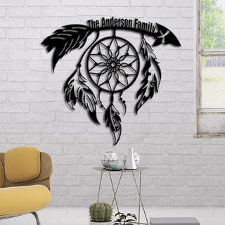 Dream Catcher Native American Personalized Metal Sign Cut Metal Sign Laser Cut Metal Signs Custom Gift Ideas