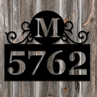 Monogram, Address Sign, Decorative, Metal Sign, Personalized, Wedding Gift, Housewarming Gift, Address, Weatherproof, Laser Cut Metal Signs Custom Gift Ideas