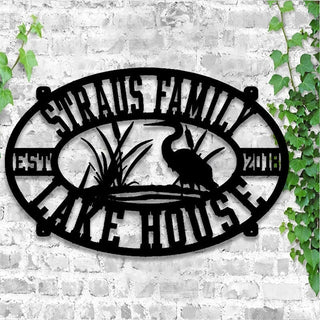 Lake House Signs Outdoor Personalized, Lake House Decor, Family Lake House Sign, Lake Metal Art, Lake Life Sign, Lake House Sign Laser Cut Metal Signs Custom Gift Ideas