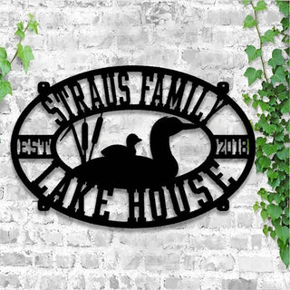 Lake House Signs Outdoor Personalized, Lake House Decor, Family Lake House Sign, Lake Metal Art, Lake Life Sign, Lake House Sign Laser Cut Metal Signs Custom Gift Ideas