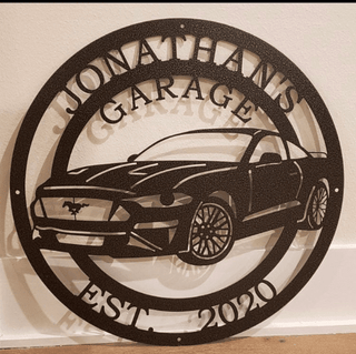 2000's Mustang Sports Car Sign, Cut Metal Sign, Metal Wall Art, Metal House Sign Laser Cut Metal Signs Custom Gift Ideas