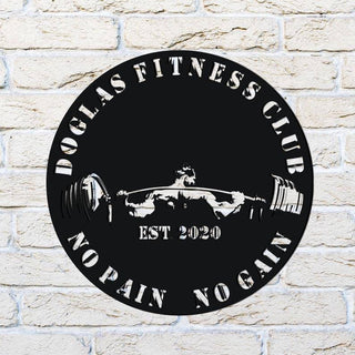 Custom Digital Gym Sign Design Metal Sign, Cut Metal Sign Laser Cut Metal Signs Custom Gift Ideas