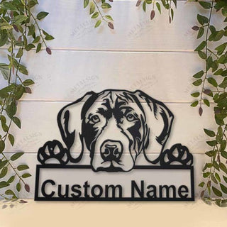 German Shorthaired Pointer Personalized Metal Wall Decor, Cut Metal Sign, Metal Wall Art, Metal House Sign Laser Cut Metal Signs Custom Gift Ideas