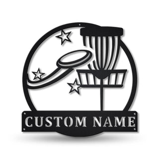 Personalized Disc Golf Sport Monogram Metal Sign Art, Custom Disc Golf Sport Metal Sign, Hobbie Gifts, Sport Gift, Birthday Gift Laser Cut Metal Signs Custom Gift Ideas