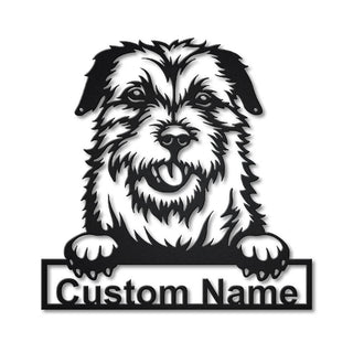 Personalized Border Terrier Dog Metal Sign Art, Custom Border Terrier Dog Metal Sign, Father's Day Gift, Pets Gift, Birthday Gift, Laser Cut Metal Signs Custom Gift Ideas