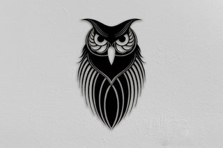 Night Owl Decor Wall Art Cut Metal Sign Laser Cut Metal Signs Custom Gift Ideas