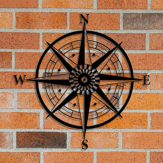 Nautical Compass, Compass Rose Metal Sign, Metal Gps Sign For House, Personalized Longitude Latitude Coordinates, Realtor Closing Gift Idea Laser Cut Metal Signs Custom Gift Ideas