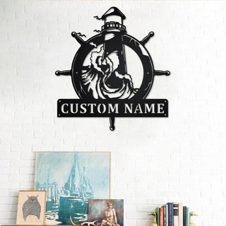 Custom The Lighthouse Metal Wall Art, Personalized The Lighthouse Name Sign Decoration For Room, The Lighthouse Home Decor,custom Lighthouse Laser Cut Metal Signs Custom Gift Ideas